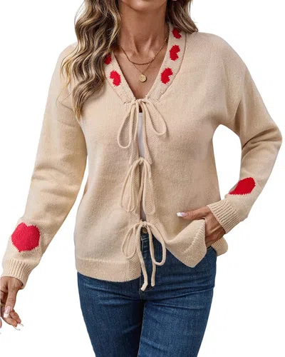 Vera Dolini Cardigan In Neutral