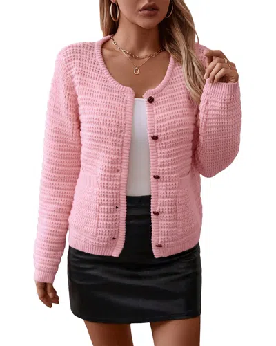 Vera Dolini Cardigan In Pink
