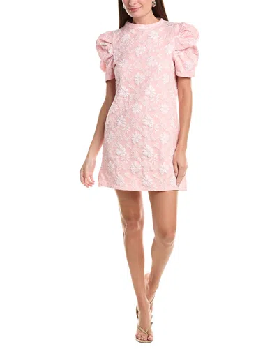 Vera Dolini Floral Mini Dress In Pink