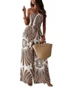 Vera Dolini Jumpsuit In Brown