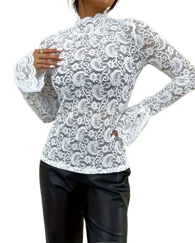 Vera Dolini Long Sleeve T-shirt In White