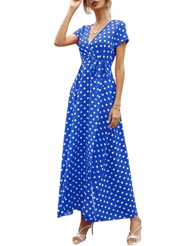 Vera Dolini Maxi Dress In Blue