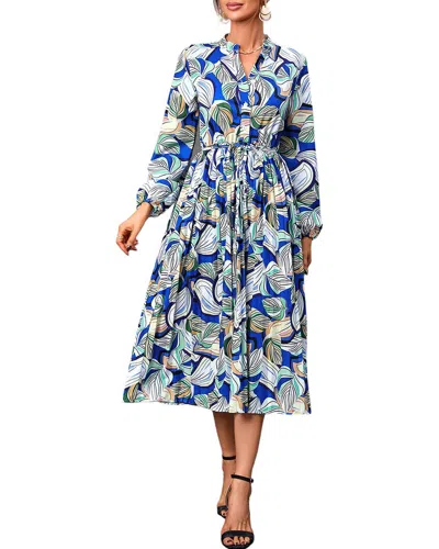 Vera Dolini Maxi Dress In Blue