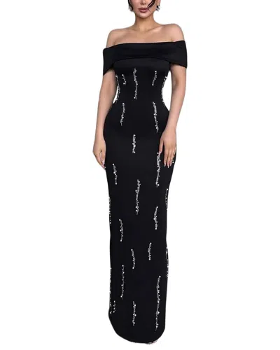 Vera Dolini Maxi Dress In Black