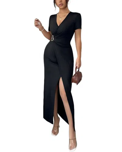 Vera Dolini Maxi Dress In Black