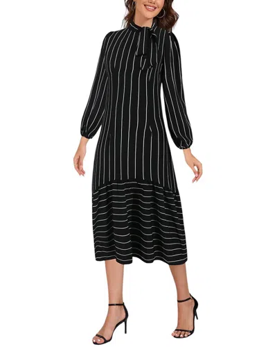 Vera Dolini Midi Dress In Black