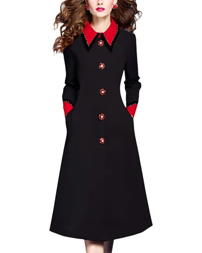 Vera Dolini Midi Dress In Black