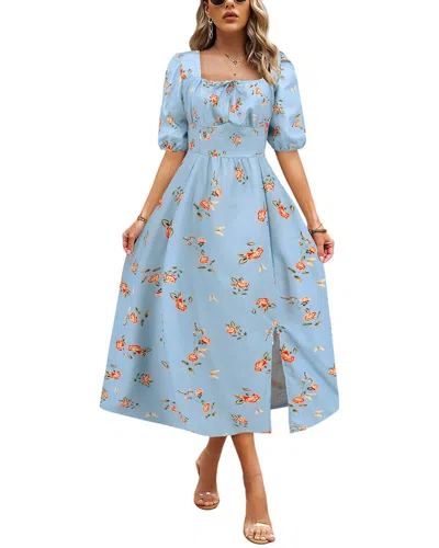 Vera Dolini Midi Dress In Blue