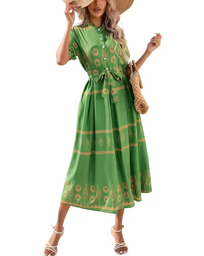 Vera Dolini Midi Dress In Multi