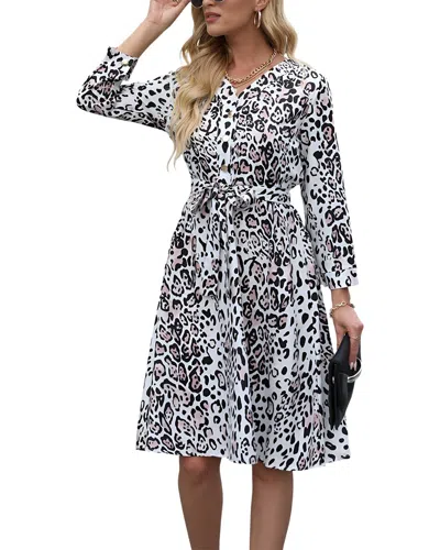 Vera Dolini Midi Dress In Multi