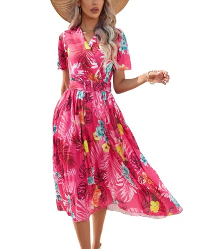 Vera Dolini Midi Dress In Multi