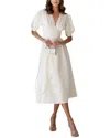 Vera Dolini Midi Dress In White