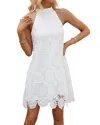 Vera Dolini Mini Dress In White