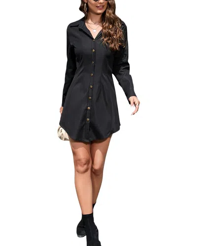 Vera Dolini Mini Dress In Black