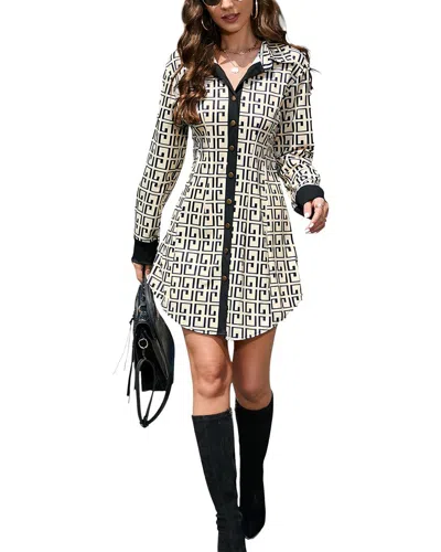 Vera Dolini Mini Dress In Black