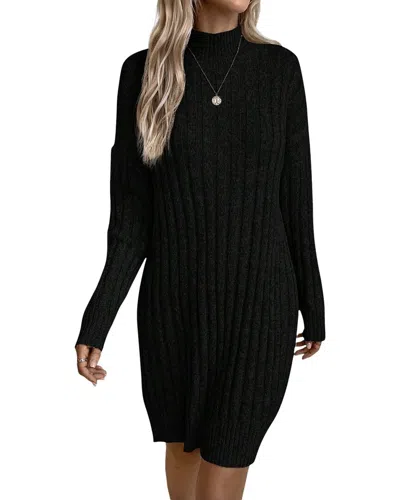 Vera Dolini Mini Dress In Black