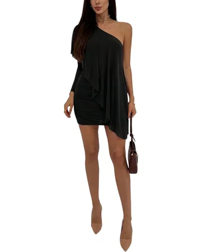 Vera Dolini Mini Dress In Black