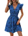 Vera Dolini Mini Dress In Blue