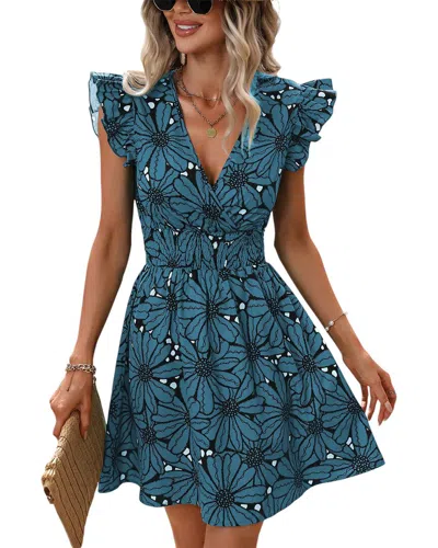 Vera Dolini Mini Dress In Green