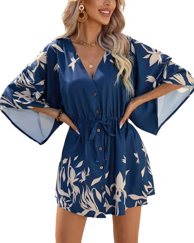 Vera Dolini Mini Dress In Blue