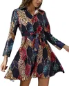 Vera Dolini Mini Dress In Multi