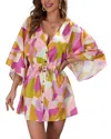 Vera Dolini Mini Dress In Multi