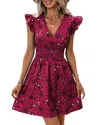 Vera Dolini Mini Dress In Pink