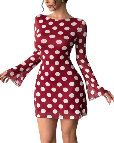 Vera Dolini Mini Dress In Red