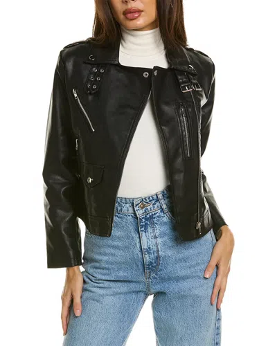 Vera Dolini Moto Jacket In Black