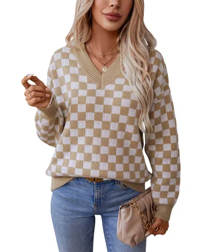 Vera Dolini Pullover In Brown