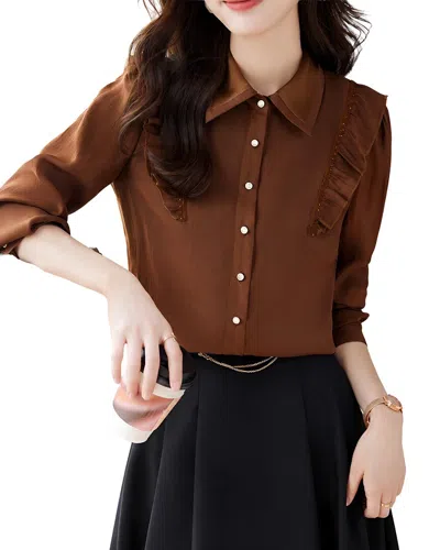 Vera Dolini Shirt In Brown
