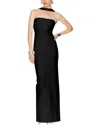 Vera Dolini Solid Maxi Dress In Black