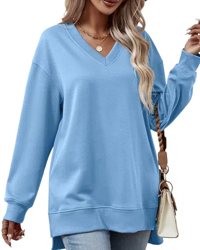 Vera Dolini Sweatshirt In Blue