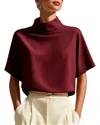 Vera Dolini Top In Burgundy