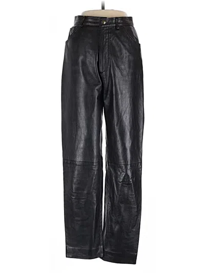 Pre-owned Vera Pelle Casual Pants In Black