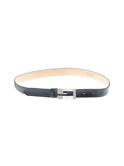 Pre-owned Vera Pelle Leather Belt In Black
