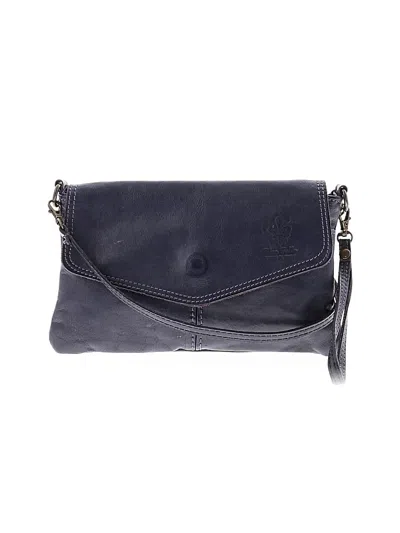 Pre-owned Vera Pelle Leather Crossbody Bag In Purple