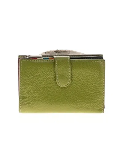 Pre-owned Vera Pelle Wallet In Green
