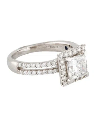 Pre-owned Vera Wang 1.48ct Lab-grown Diamond Engagement Ring In Multi