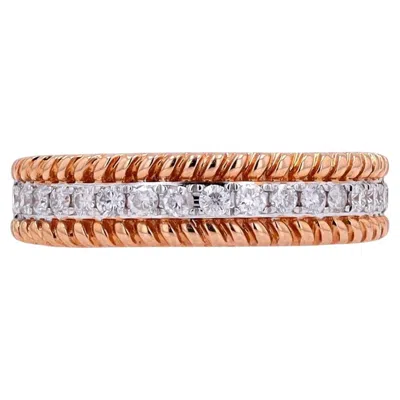 Pre-owned Vera Wang 14k Rg Simply Vera By  .33 Ctw Diamond Band In Multiple