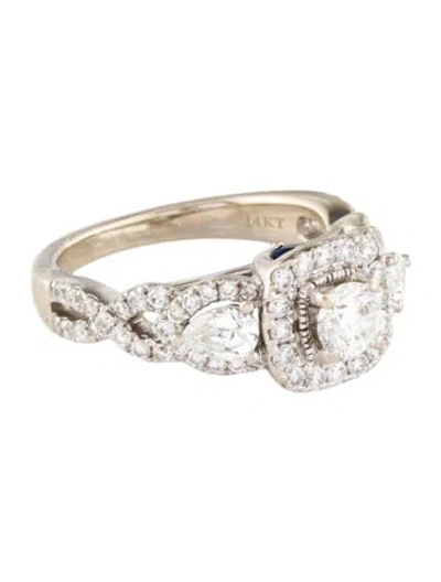 Pre-owned Vera Wang 14k Sapphire & Diamond Engagement Ring In Multi