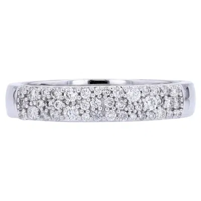 Pre-owned Vera Wang 14k Wg Simply Vera By  .33 Ctw Diamond Cluster Band In Multiple