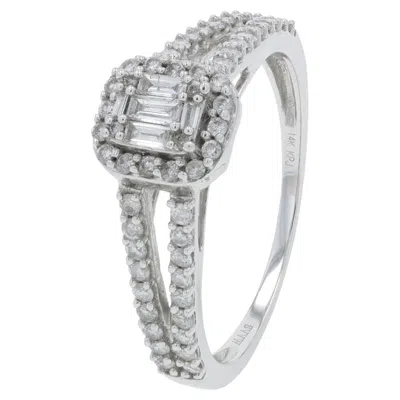 Pre-owned Vera Wang 14k Wg Simply Vera By  .50 Ctw Diamond Engagement Ring In Multiple