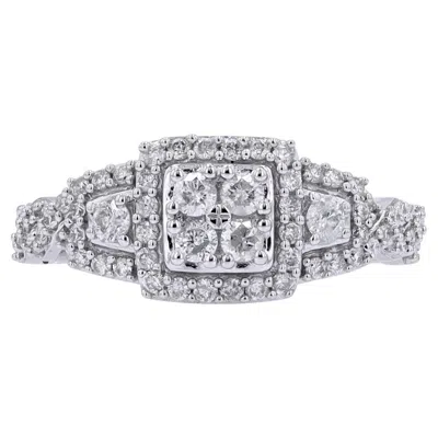 Pre-owned Vera Wang 14k Wg Simply Vera By  .63 Ctw Diamond Engagement Ring In Multiple