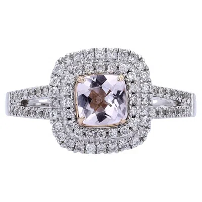 Pre-owned Vera Wang 14k Wg Simply Vera  Morganite Ring In Multiple