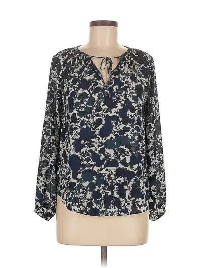 Pre-owned Vera Wang 3/4 Sleeve Blouse In Blue