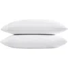 Vera Wang Solid 800 Thread Count Cotton Sateen Pillowcase Pair, Queen In White