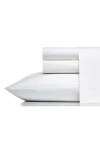 Vera Wang 400 Thread Count Sheet Set In White/white