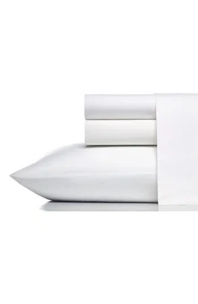 Vera Wang 400 Thread Count Sheet Set In White/white