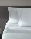 Vera Wang Solid Blue Sateen Sheet Set